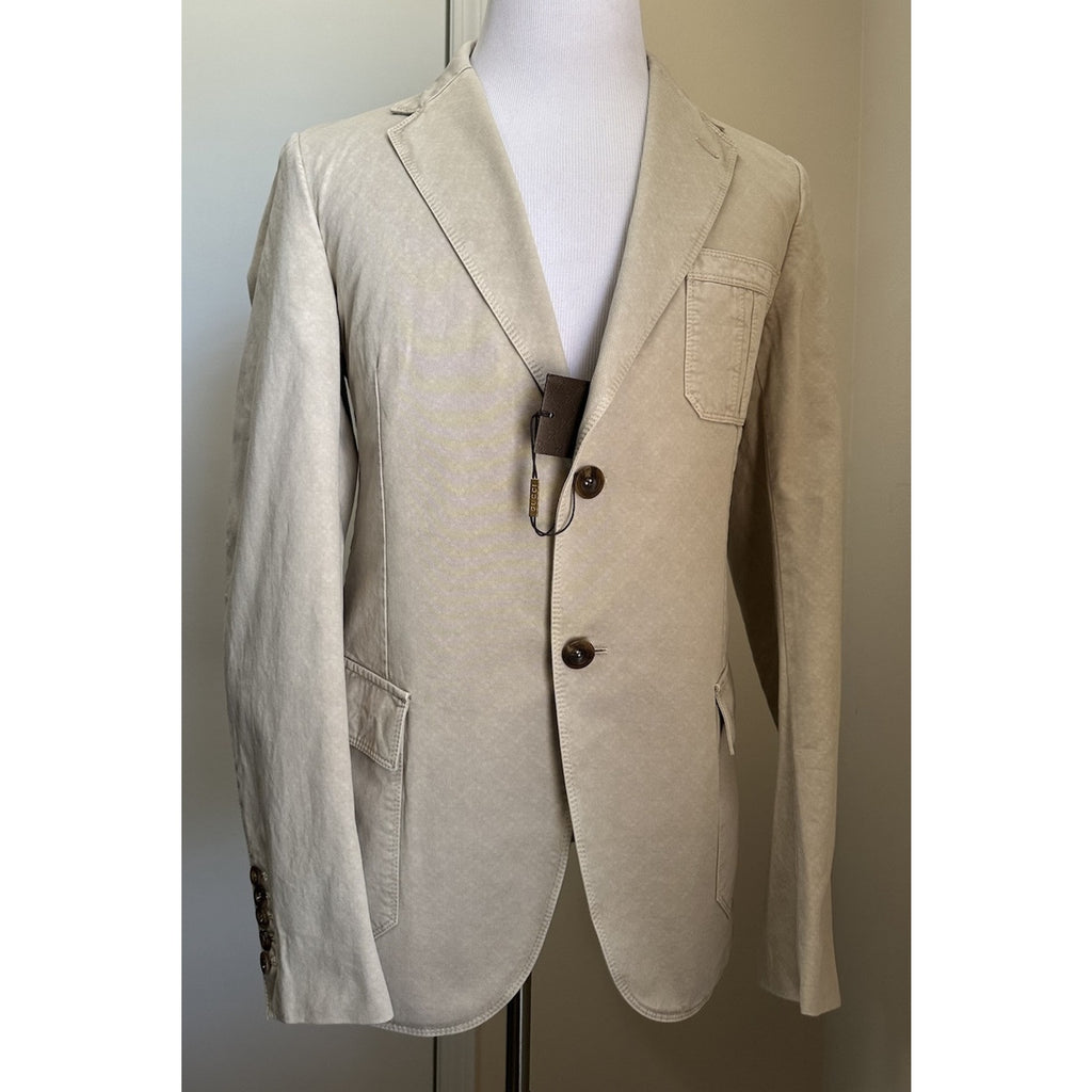 NWT $1580 Gucci Mens Sport Coat Blazer Ivory 40R US/50R Eu Italy
