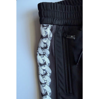 Versace Men's Chain Medusa Print Black Activewear Pants Medium 1023099 NWT $1200