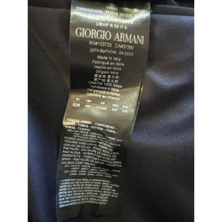 Giorgio Armani Men Wool Dress Pants Navy 34 US/50 Eu New $795