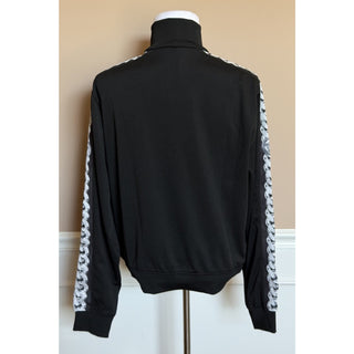 Versace Chain Medusa Logo Black Polyester Jacket 6XL Black 1023098 NWT $1400