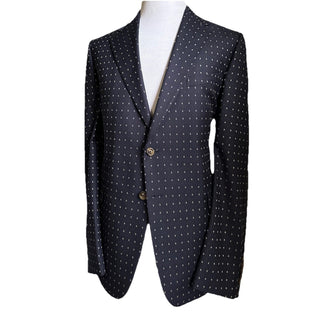 NWT $4800 Gucci Men G Logo London Wool Suit Navy 38 US/48 Eu Switzerland