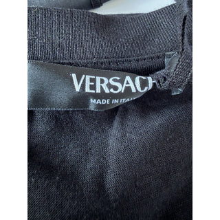 Versace Men’s Logo Compact Cotton Jersey T-Shirt Black 2XL 1013302 IT NWT $750