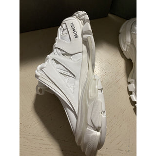 NIB $950 Balenciaga Women Track Lace-Up Mule Sneakers White 11 US/41 Eu