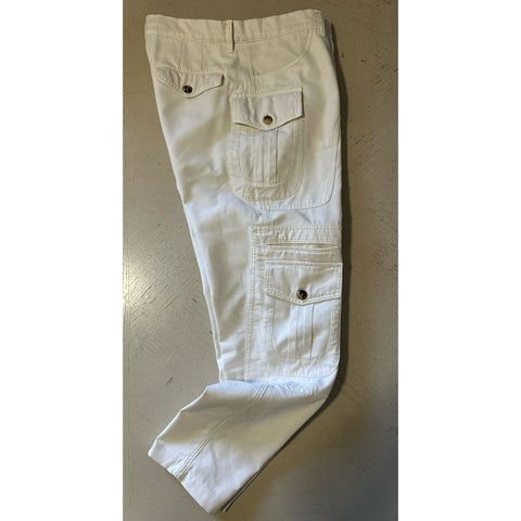 $1390 Brunello Cucinelli Men Cargo Pants Cream 36 US
