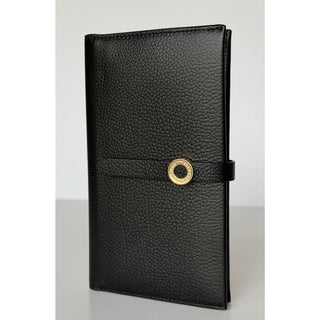 Burberry Ellie Bifold Black Long Leather Wallet 8113146 Made in Italy NWT $925