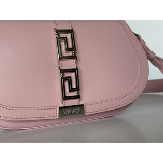 Versace La Greca Leather Light Pink Medium Shoulder Bag 1023417 Italy NWT $2775