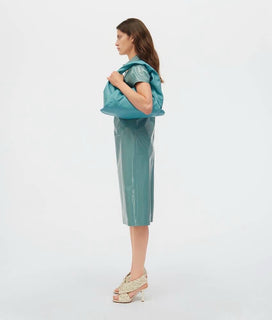 Bottega Veneta Medium Leather Shoulder Hobo Bag Linoleum 610524 Italy NWT $3000