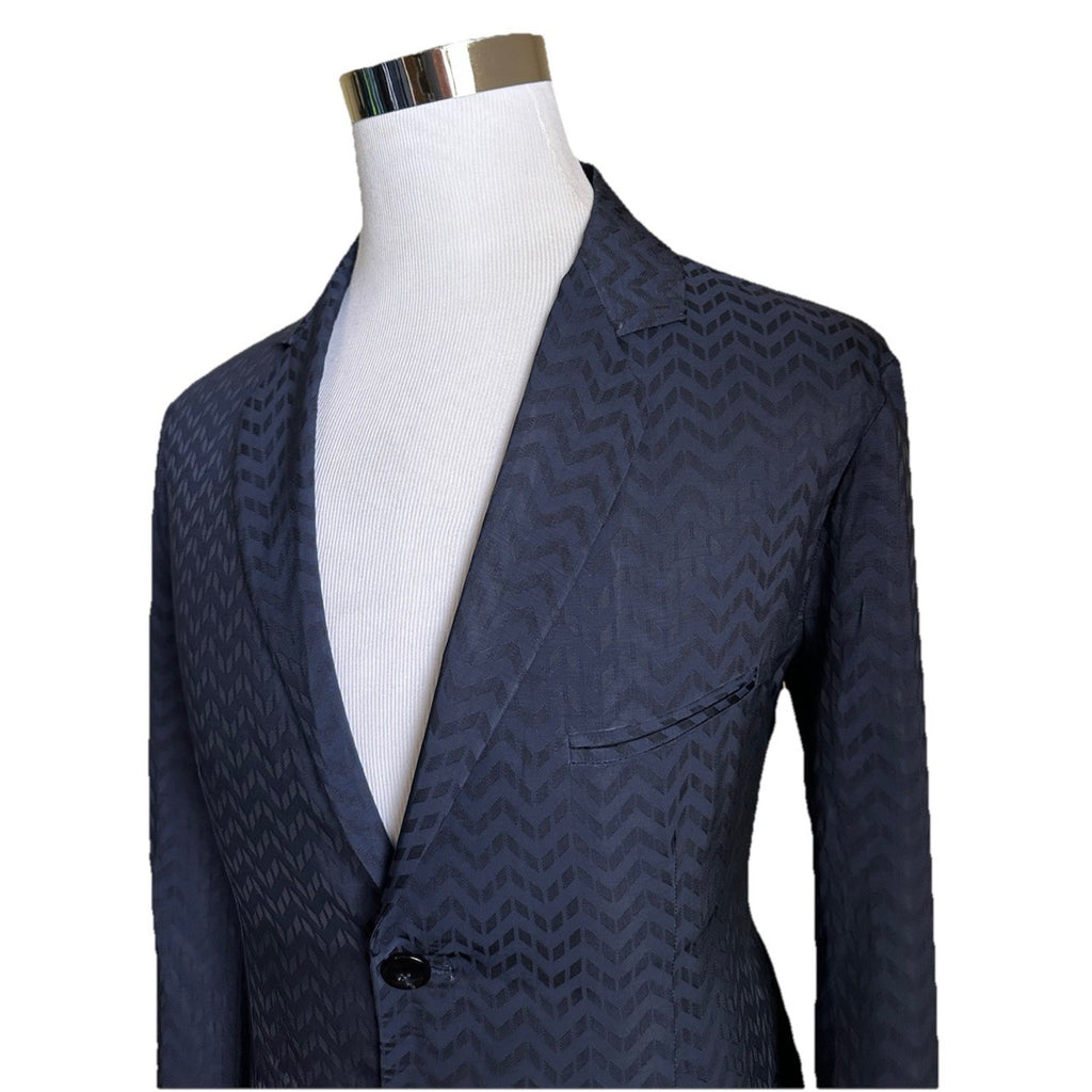Giorgio Armani Men Sport Coat Jacket Blazer Navy 40R US/50R Eu NWT $2695