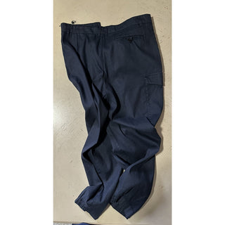 NWT $875 Giorgio Armani Men Linen/Cotton Jogging Cargo Pants Navy 36 US/52 Eu