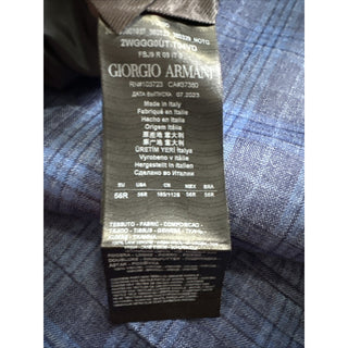 Giorgio Armani Men Sport Coat Jacket Blazer Blue 46R US/56R Eu Italy NWT $2695