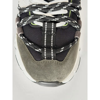 Versace Men's Greca Sneakers Gray/Green 10.5 US (43.5 Euro) IT 1021490 IT NIB
