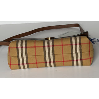 Burberry Millie Check Shoulder Crossbody Bag Antique Brown 8121488 IT NWT $1850