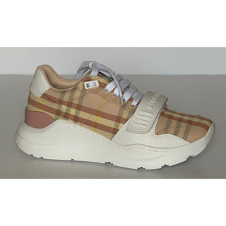 Burberry Women’s Teacup IP Check Sneakers 8.5 US (38.5) Italy 8112440 NIB $850