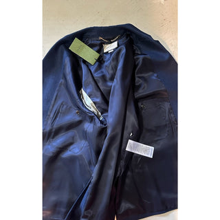NWT $2900 Gucci Men Oversized Sport Coat Blazer Color Blue 40 US/50 Eu