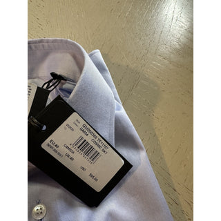 Giorgio Armani Men Dress Shirt LT Blue Size 40/15. 3/4New $595 Italy