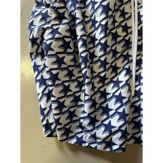 NWT $880 Gucci Drawstring Gucci Print Swim Short Blue/White size 50 Eu/34 US