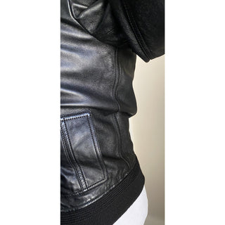 New $4990 Saint Laurent Men’s Leather Jacket Coat Black 36 US/46 Eu Italy