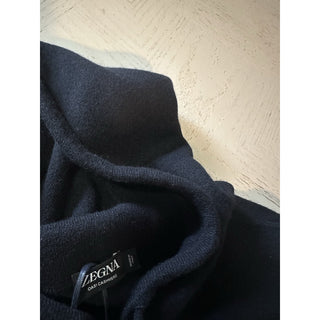 NWT $2490 ZEGNA Cashmere Hoodie Sweater Pullover Black 48 Eu ( S-M ) Italy