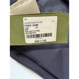 Gucci Wool Twill Pleated Trousers Dark Navy Men 34 US (IT 50) 770255 NWT $1150