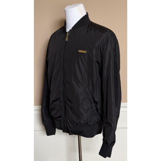Versace Men's Reversible Blouson Jacket Black/Gold 48 US (58) 1012269 NWT $2000