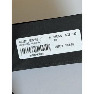 Versace Greca Calf Leather Reversible Brown/Black Belt 120 (48) 1021757 IT NWT