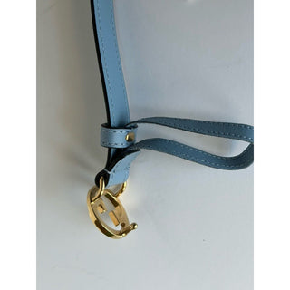 Gucci Women's Cloudy Blue Calf Leather Belt  110/44 Italy 723073 NWT