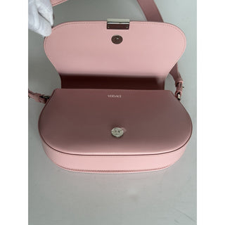 Versace La Greca Leather Light Pink Medium Shoulder Bag 1023417 Italy NWT $2775
