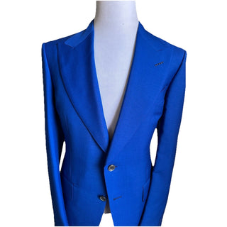 NWT $6950 TOM FORD Men Atticus Suit Royal Blue 42 US/52 Eu Italy