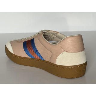 Gucci Women’s Skin Rose Suede/Leather Web Low Top Sneakers 10 US (40) 858532 NIB