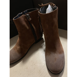 New $1190 Giuseppe Zanotti Mens Suede Boots Shoes DK Brown 8 US ( 41 Eu ) Italy