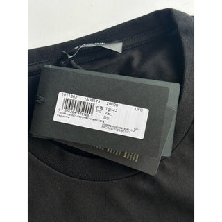 Versace Black Embroidered 90s Vintage Logo T-Shirt 6 (42) 1011882 NWT $750