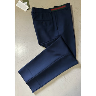 Gucci Men Dress Pants Navy 32 US/48 Eu New $1100