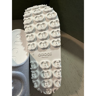 Gucci Women’s Sandal Shoes Silver 5 US ( 35 Eu ) 725541 New