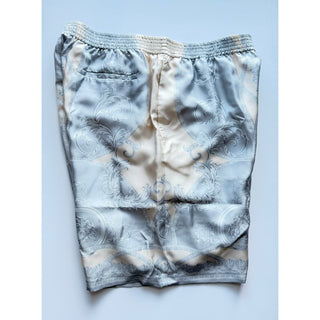 Versace La Coupe des Dieux Silk Bermuda Shorts Gray Men 38 US 54 Eu 1002476 NWT