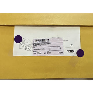 NIB $1050 Fendi Men Flow Knit Low Top Sneakers Lilac/Purple 13 US/12 UK 7E1504