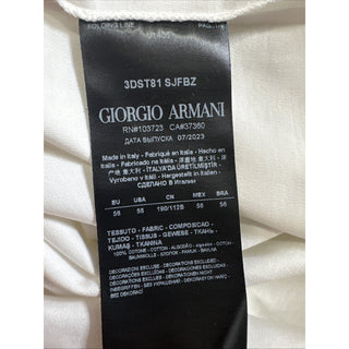 NWT Giorgio Armani Mens T Shirt White 56/XXL US Made In Italy