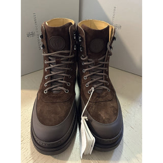 NIB $1495 Brunello Cucinelli Men’s Suede Boots Shoes DK Brown 9 US/42 Eu