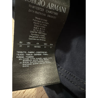 New Giorgio Armani Men’s Pants Jeans Navy Size 31 US Made In Italy