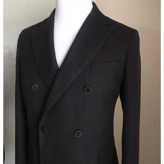 NWT $2295 Valentino Men Silk Sport Coat Blazer Jacket Black 34R US/44R Eu Italy