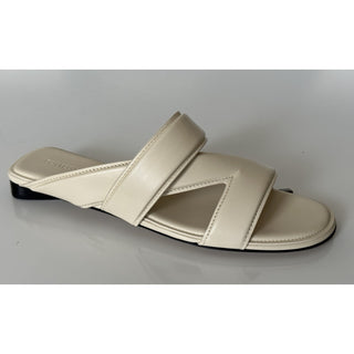 NIB $760 Bottega Veneta Calf Leather Mule Sandals Shoes Sea Salt 9.5 US 651374