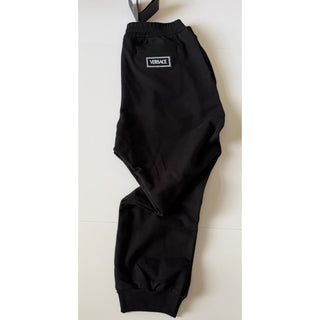 Versace Men's Embroidered Black Activewear Pants 3XL Italy 1012568 NWT $1195