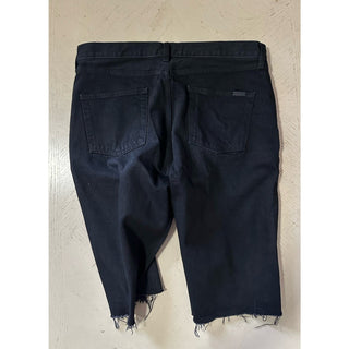 NWT $790 Saint Laurent Men High Rise Jeans Short Pants Black 33 ( Measured 36 )