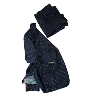 NWT $4800 Gucci Men G Logo London Wool Suit Navy 38 US/48 Eu Switzerland