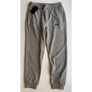 Versace Men's Greca Print Gray/Black Activewear Sweatpants Pants 4XL 1021362 NWT