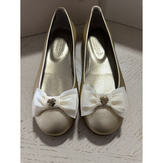 NIB Armani Junior Girls Shoes Color Gold Size 35 Eu