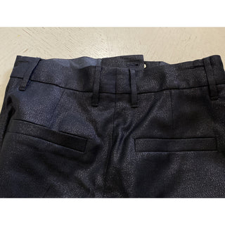 New $1995 Brunello Cucinelli Women Glitter Wool-Blend Crop Pants Black 38/2