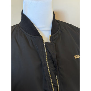 Versace Embroidered Blouson Black Jacket 46 US (56 Eu) 1019279 Italy NWT $3000