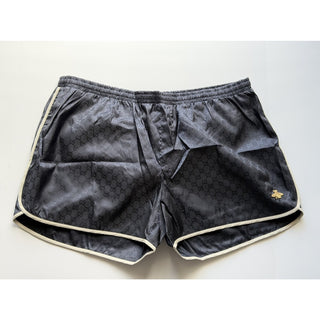 Gucci GG Supreme Monogram Bee Bermuda Shorts BlueMen 40 US (IT 56) 410571 NWT