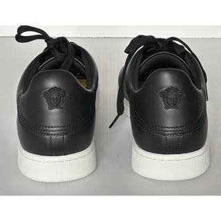 Versace Medusa Men's Black Leather Sneakers 9.5 US (42.5 Euro) 1016936 NIB