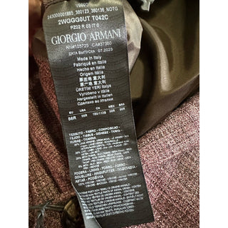 Giorgio Armani Men Sport Coat Jacket Blazer Burgundy 46R US/56R Eu NWT $2895